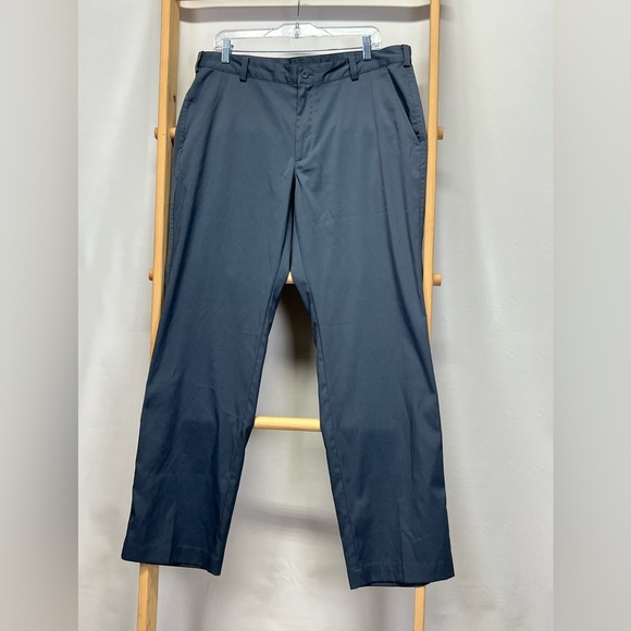 NIKE GOLF Men’s black flat front performance pants size 36/32. - Picture 2 of 13